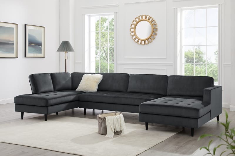 Olenne U-sofa - Mørkegrå - Møbler - Sofaer - U-sofa