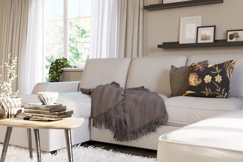 Optus Lyx U-sofa med Divan Venstre - Linbeige - Møbler - Sofaer - U-sofa