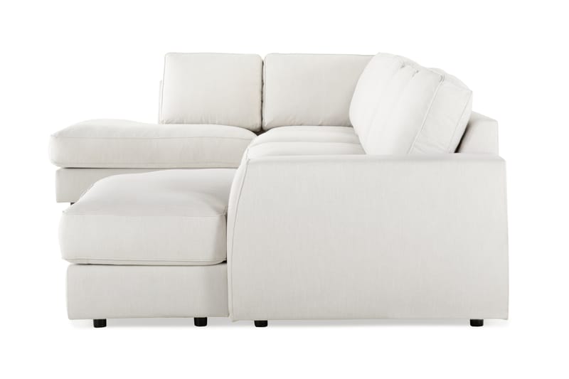 Optus Stor Luksus U Sofa med Divan Høyre Sjeselong Venstre - Linbeige / Beige - Møbler - Sofaer - U-sofa