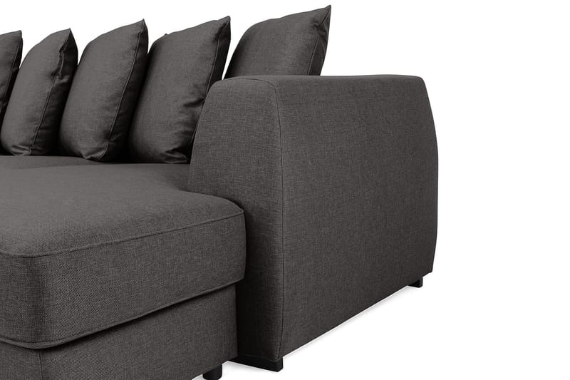 Optus U-sofa Large med Divan Høyre inkl. Konvoluttputer - Mørkegrå - Møbler - Sofaer - U-sofa