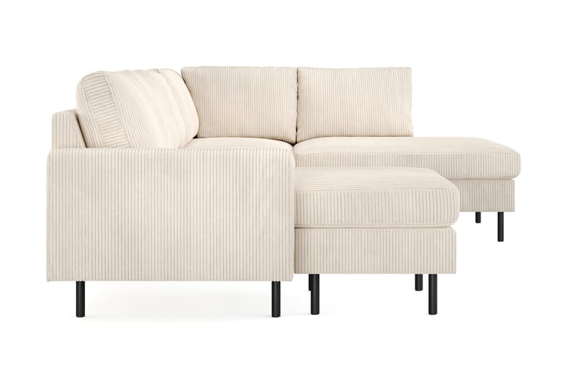 Peppe Manchester 5-seters Sofa med Divan og Sjeselong Høyre - Beige / Lys - Møbler - Sofaer - U-sofa