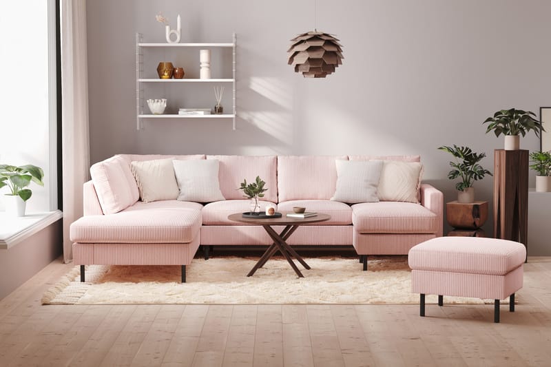 Peppe Sofa med Divan og Chaiselong 5-seter Venstre - Møbler - Sofaer - U-sofa