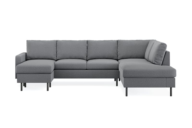 Peppe Sofa med Divan og Sjeselong 5-seter Høyre - Lys grå - Møbler - Sofaer - U-sofa