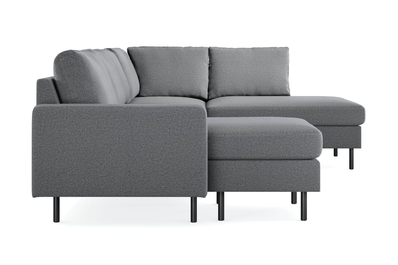 Peppe Sofa med Divan og Sjeselong 5-seter Høyre - Lys grå - Møbler - Sofaer - U-sofa