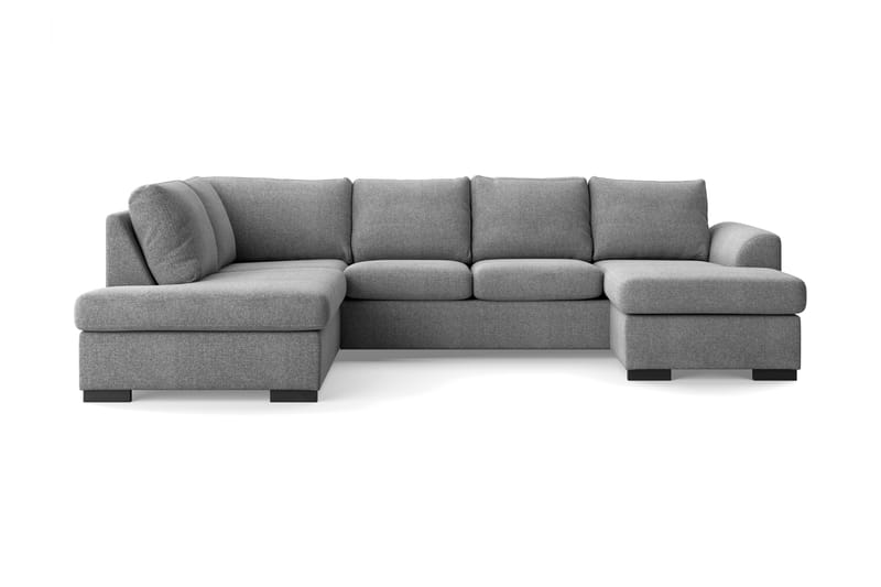 Porto U-sofa med Divan Høyre - Lysegrå - Møbler - Sofaer - U-sofa