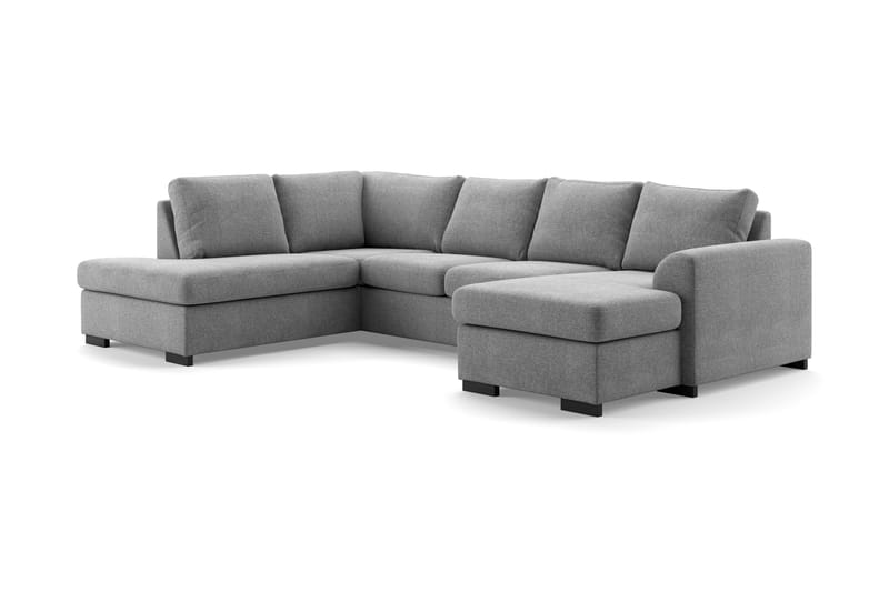 Porto U-sofa med Divan Høyre - Lysegrå - Møbler - Sofaer - U-sofa