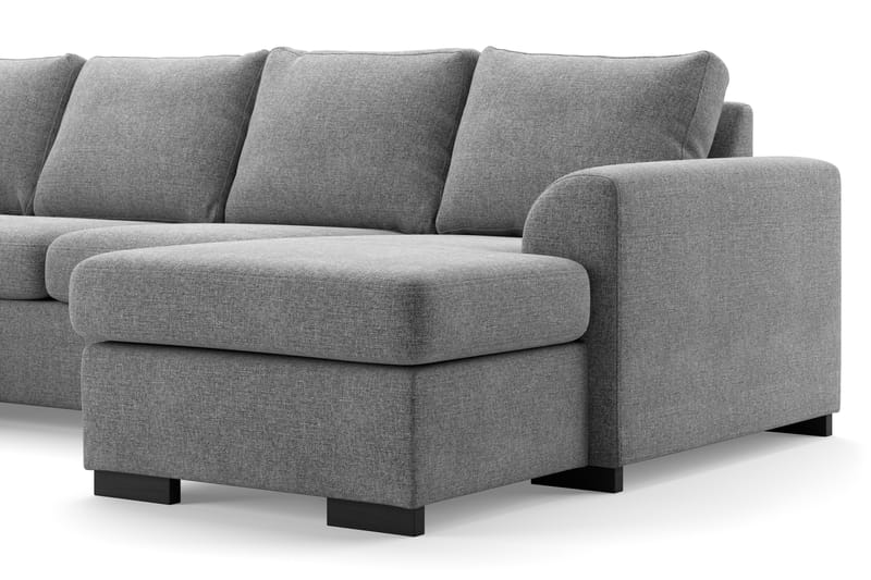 Porto U-sofa med Divan Høyre - Lysegrå - Møbler - Sofaer - U-sofa