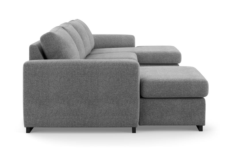 Porto U-sofa med Dobbeldivan - Lysegrå - Møbler - Sofaer - U-sofa