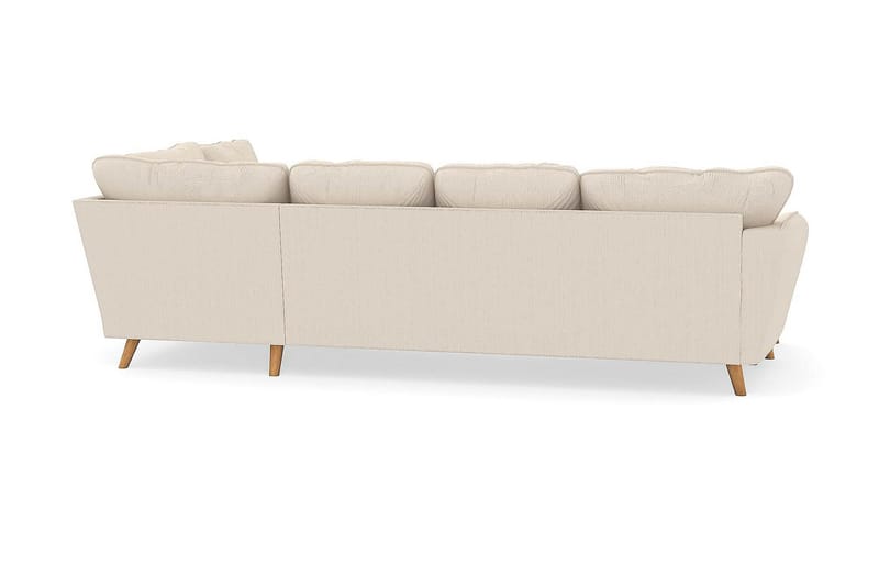 Trend Lyx U-Sofa med Divan Venstre - Beige Kordfløyel - Møbler - Sofaer - U-sofa