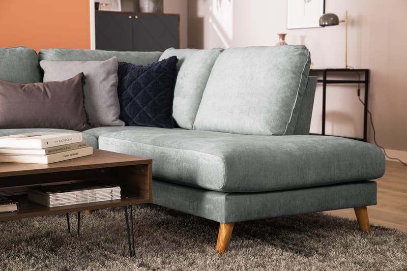 Trend Lyx U-Sofa med Divan Venstre - Grå - Møbler - Sofaer - U-sofa