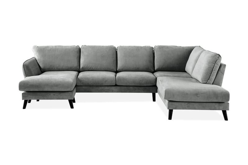 Trend Lyx U-Sofa med Divan Venstre - Grå - Møbler - Sofaer - U-sofa