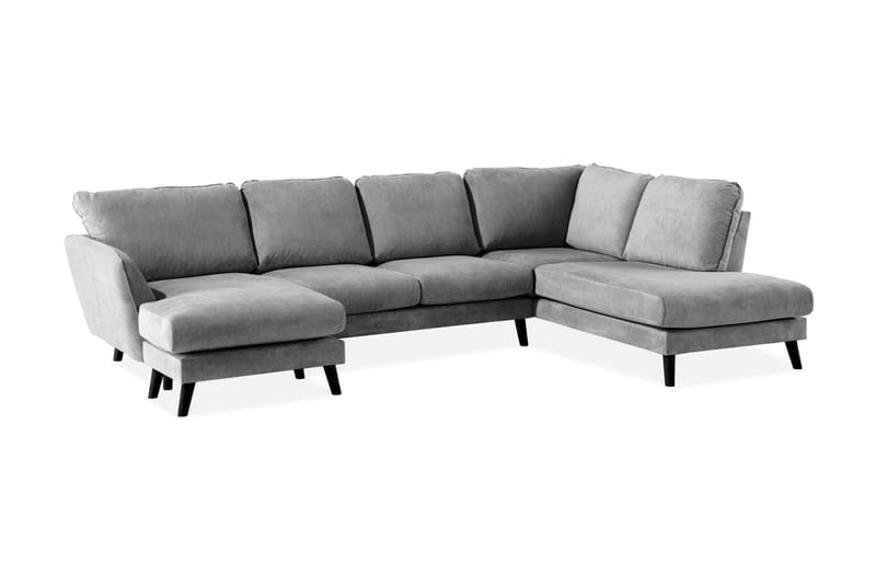 Trend Lyx U-Sofa med Divan Venstre - Grå - Møbler - Sofaer - U-sofa