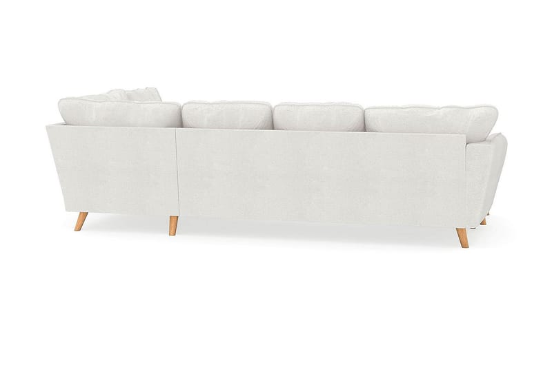 Trend Lyx U-Sofa med Divan Venstre - Hvit|Bouclé - Møbler - Sofaer - U-sofa