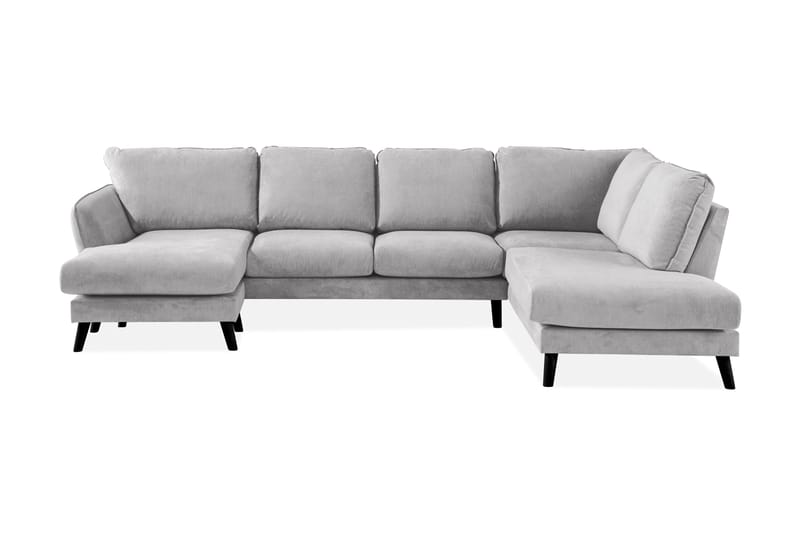 Trend Lyx U-Sofa med Divan Venstre - Lysegrå - Møbler - Sofaer - U-sofa