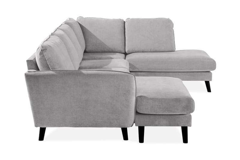 Trend Lyx U-Sofa med Divan Venstre - Lysegrå - Møbler - Sofaer - U-sofa