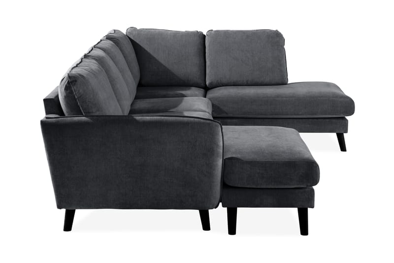 Trend Lyx U-Sofa med Divan Venstre - Mørkegrå - Møbler - Sofaer - U-sofa