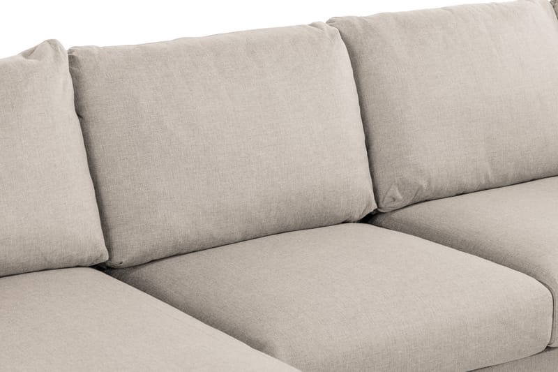 Trend U-sofa med Divan Venstre - Beige - Skinnsofaer - Fløyel sofaer - U-sofa