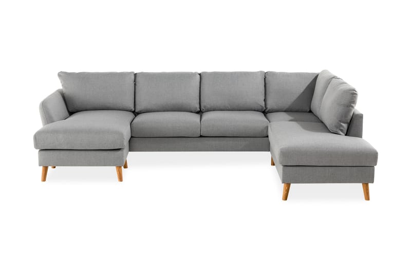 Trend U-sofa med Divan Venstre - Lysegrå - Møbler - Sofaer - U-sofa