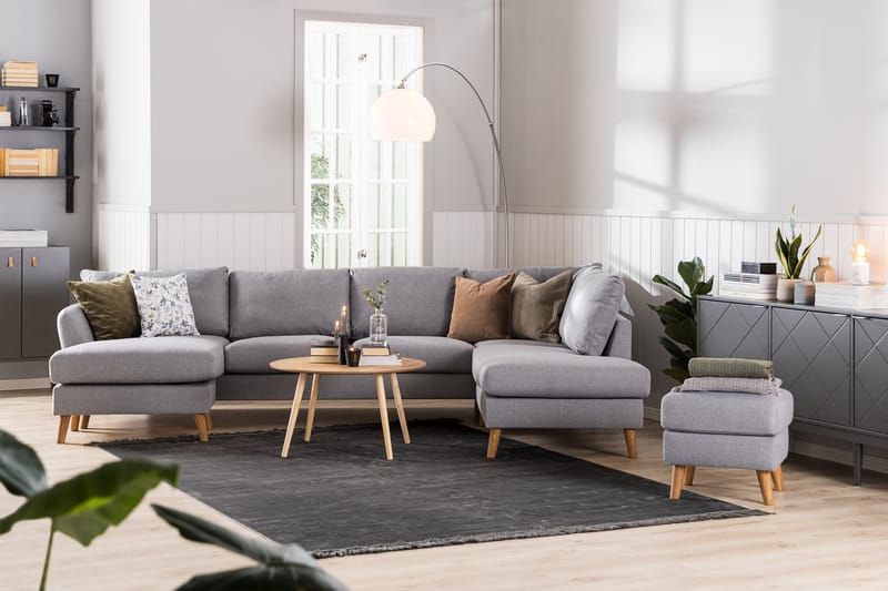 Trend U-sofa med Divan Venstre - Lysegrå - Møbler - Sofaer - U-sofa