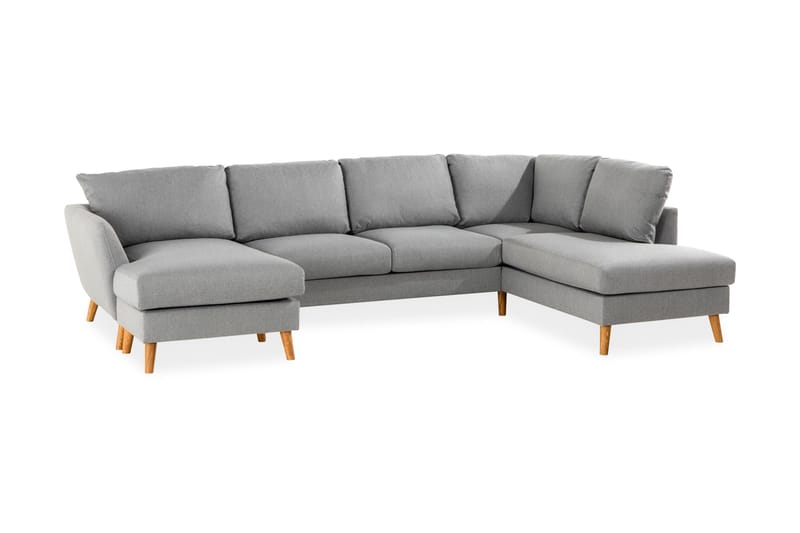 Trend U-sofa med Divan Venstre - Lysegrå - Møbler - Sofaer - U-sofa