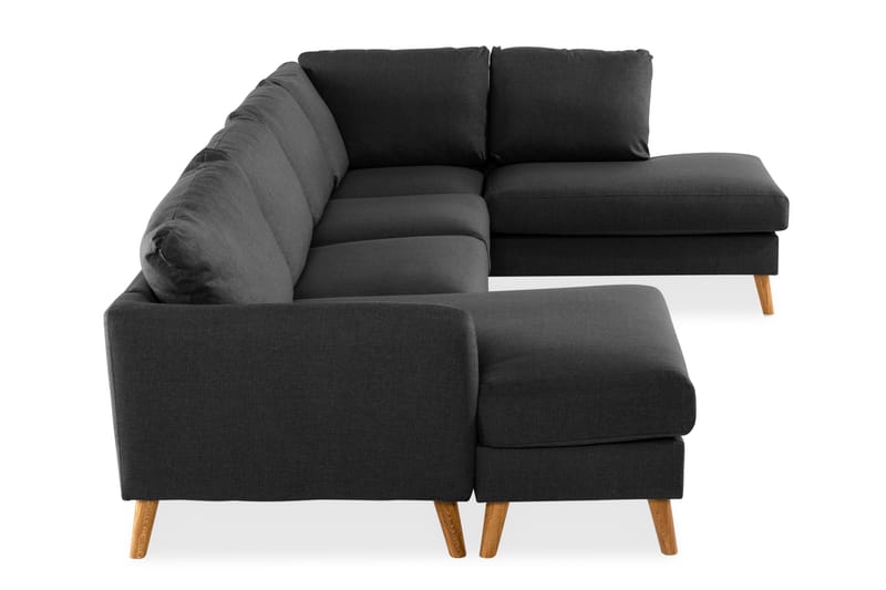 Trend U-sofa med Divan Venstre - Svart - Møbler - Sofaer - U-sofa