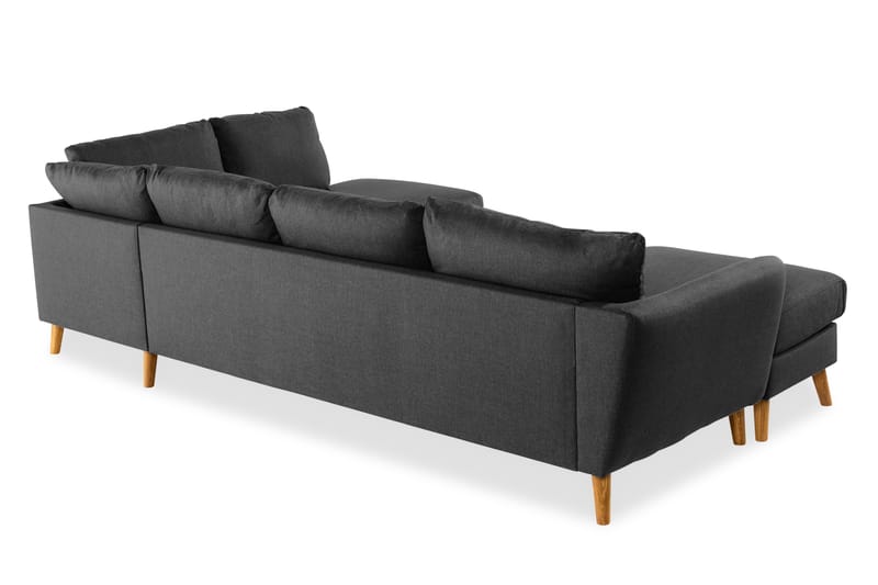 Trend U-sofa med Divan Venstre - Svart - Møbler - Sofaer - U-sofa