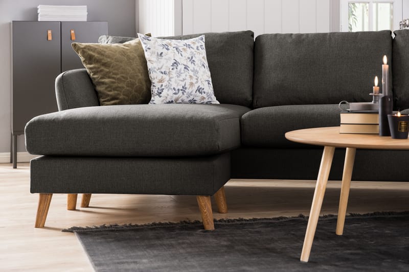 Trend U-sofa med Divan Venstre - Svart - Møbler - Sofaer - U-sofa