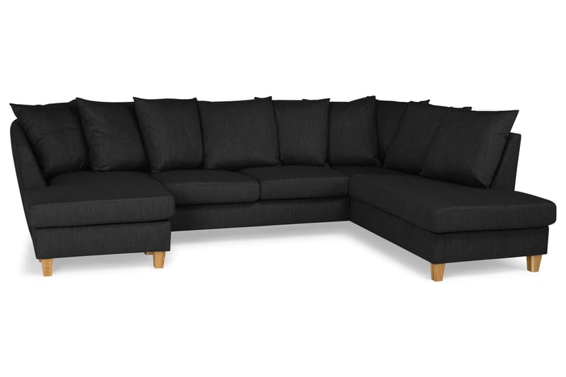 Wave U-sofa med Divan Venstre inkl. Konvoluttputer - Mørkegrå - Møbler - Sofaer - U-sofa