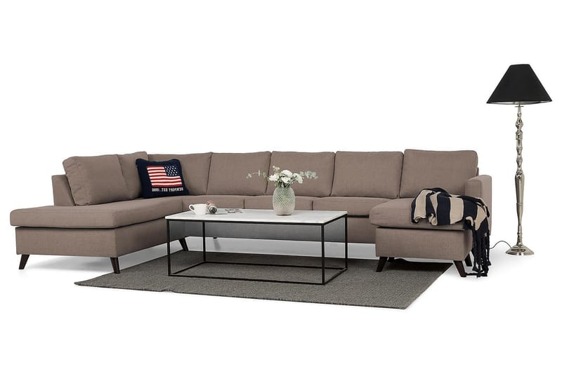 Zero U-sofa Large med Divan Høyre - Beige - Møbler - Sofaer - U-sofa