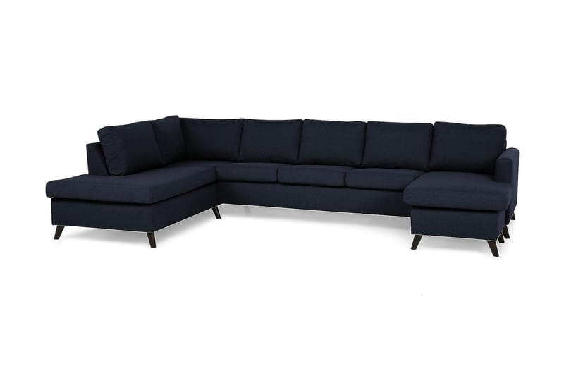 Zero U-sofa Large med Divan Høyre - Blå - Møbler - Sofaer - U-sofa