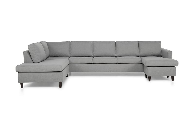 Zero U-sofa Large med Divan Høyre - Lysegrå - Møbler - Sofaer - U-sofa