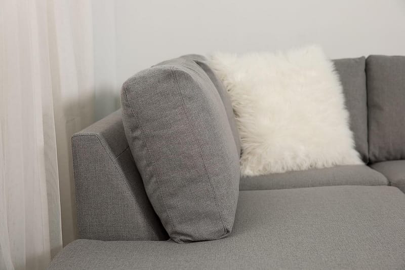 Zero U-sofa Large med Divan Høyre - Lysegrå - Møbler - Sofaer - U-sofa