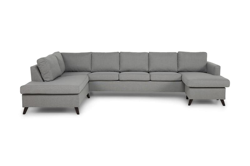 Zero U-sofa Large med Divan Høyre - Lysegrå - Møbler - Sofaer - U-sofa