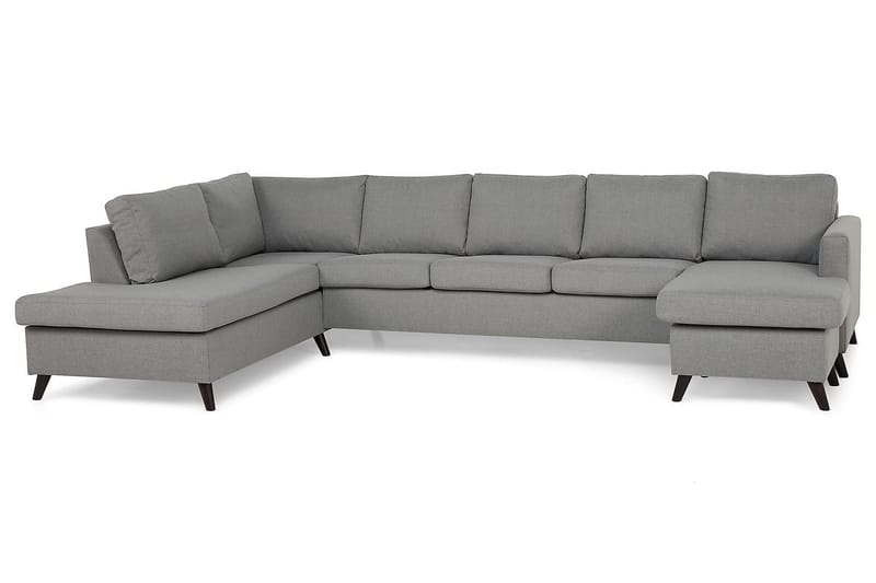 Zero U-sofa Large med Divan Høyre - Lysegrå - Møbler - Sofaer - U-sofa