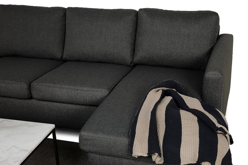 Zero U-sofa Large med Divan Høyre - Mørkegrå - Møbler - Sofaer - U-sofa