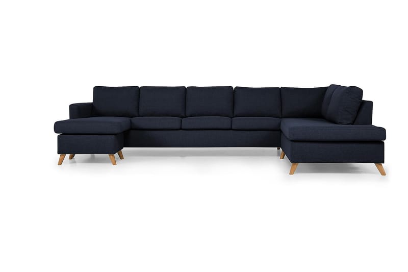 Zero U-sofa Large med Divan Venstre - Blå - Møbler - Sofaer - U-sofa