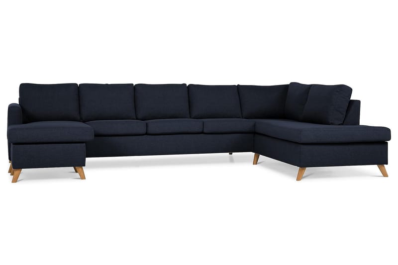 Zero U-sofa Large med Divan Venstre - Blå - Møbler - Sofaer - U-sofa