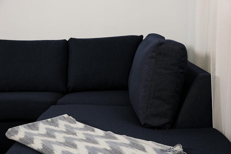 Zero U-sofa Large med Divan Venstre - Blå - Møbler - Sofaer - U-sofa