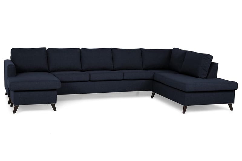 Zero U-sofa Large med Divan Venstre - Blå - Møbler - Sofaer - U-sofa