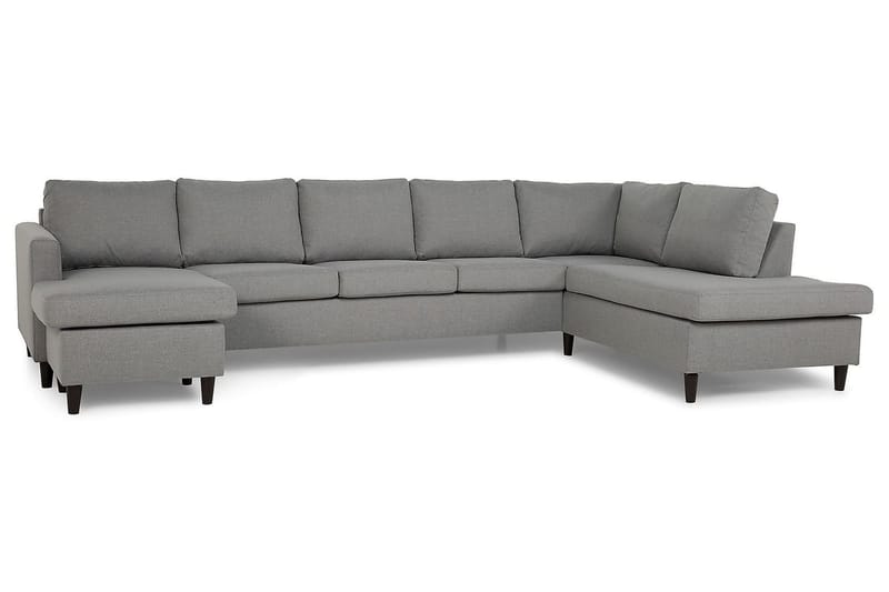 Zero U-sofa Large med Divan Venstre - Lysegrå - Møbler - Sofaer - U-sofa