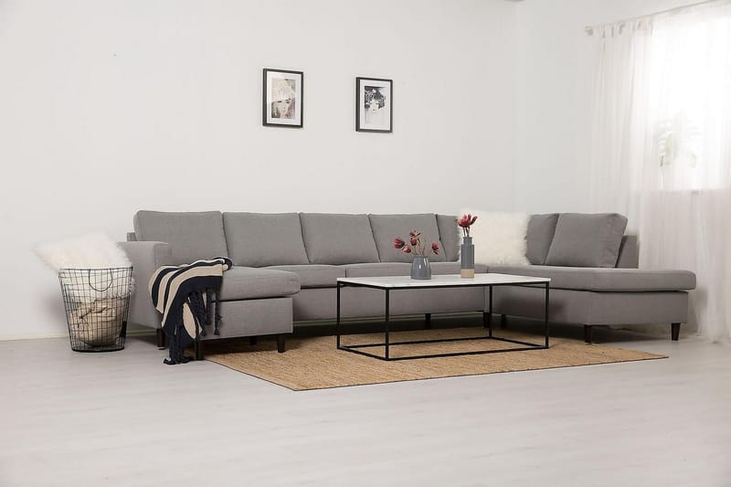 Zero U-sofa Large med Divan Venstre - Lysegrå - Møbler - Sofaer - U-sofa