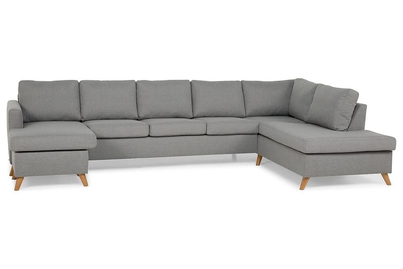 Zero U-sofa Large med Divan Venstre - Lysegrå - Møbler - Sofaer - U-sofa