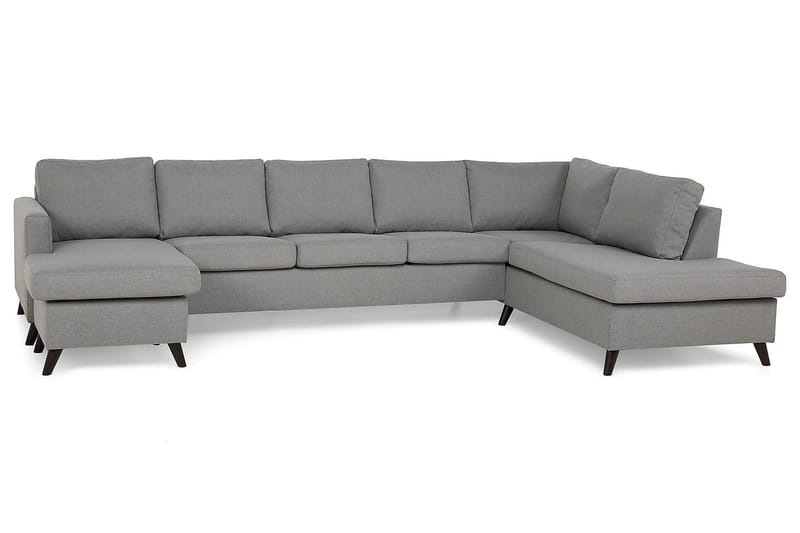 Zero U-sofa Large med Divan Venstre - Lysegrå - Møbler - Sofaer - U-sofa