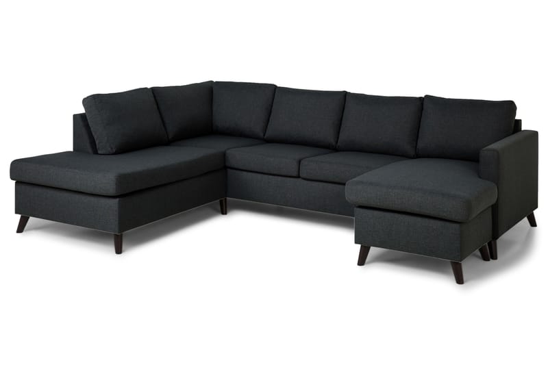 Zero U-sofa med Divan Høyre - Mørkegrå - Møbler - Sofaer - U-sofa