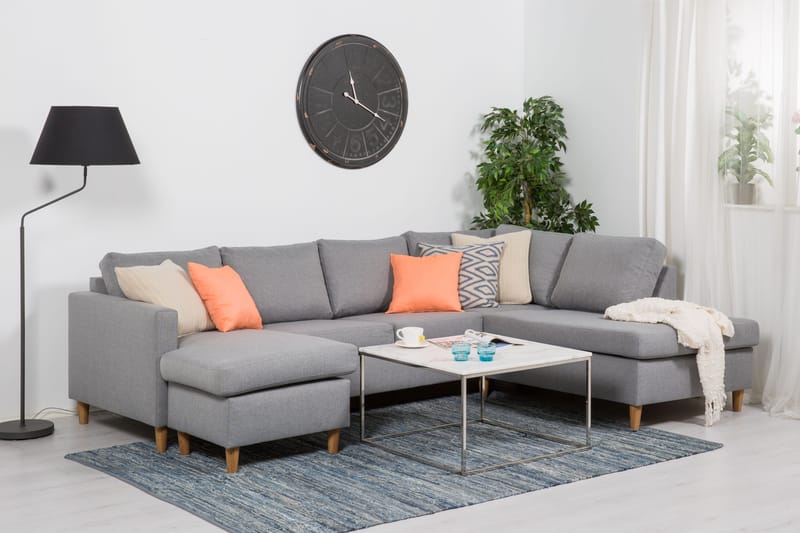 Zero U-sofa med Divan Venstre - Lysegrå - Møbler - Sofaer - U-sofa