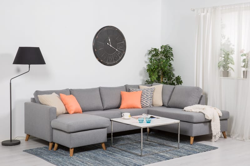 Zero U-sofa med Divan Venstre - Lysegrå - Møbler - Sofaer - U-sofa