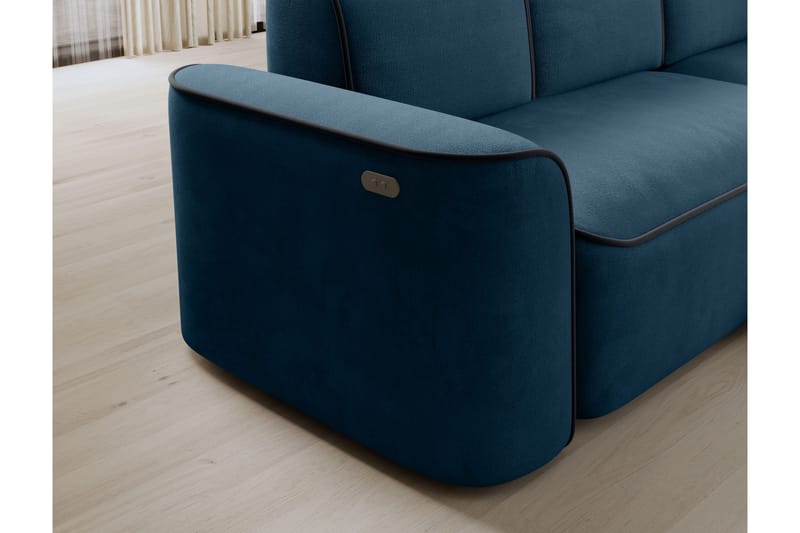 Ume 4-seter Sofa med Sjeselong - Blå - Møbler - Sofaer - Sofa med sjeselong