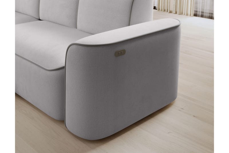 Ume 4-seter Sofa med Sjeselong - Grå - Møbler - Sofaer - Sofa med sjeselong