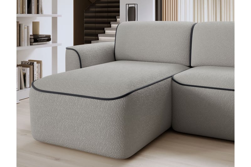 Ume 4-seter Sofa med Sjeselong - Grå - Møbler - Sofaer - Sofa med sjeselong