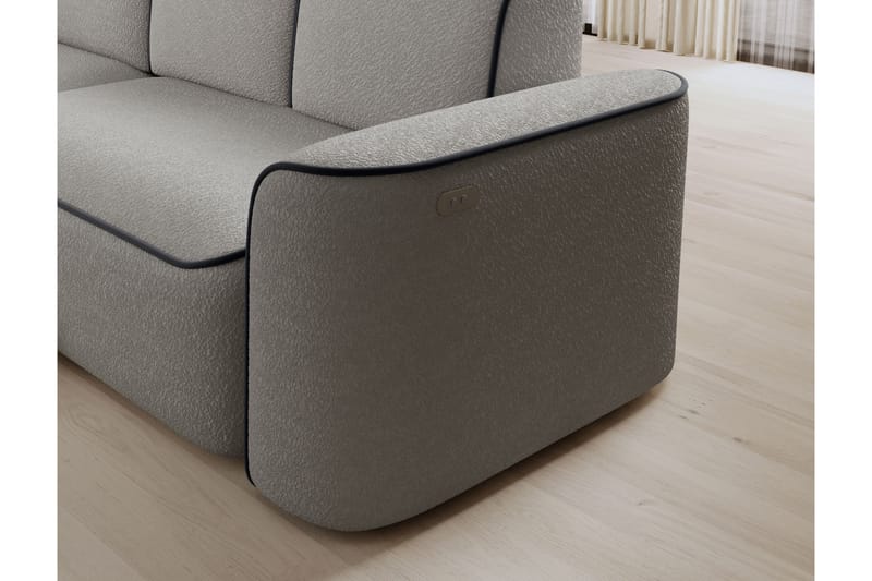 Ume 4-seter Sofa med Sjeselong - Grå - Møbler - Sofaer - Sofa med sjeselong